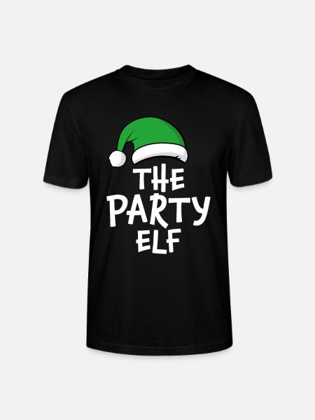 The Party Elf - Stanley/Stella CRAFTER Unisex Organic T-Shirt - black