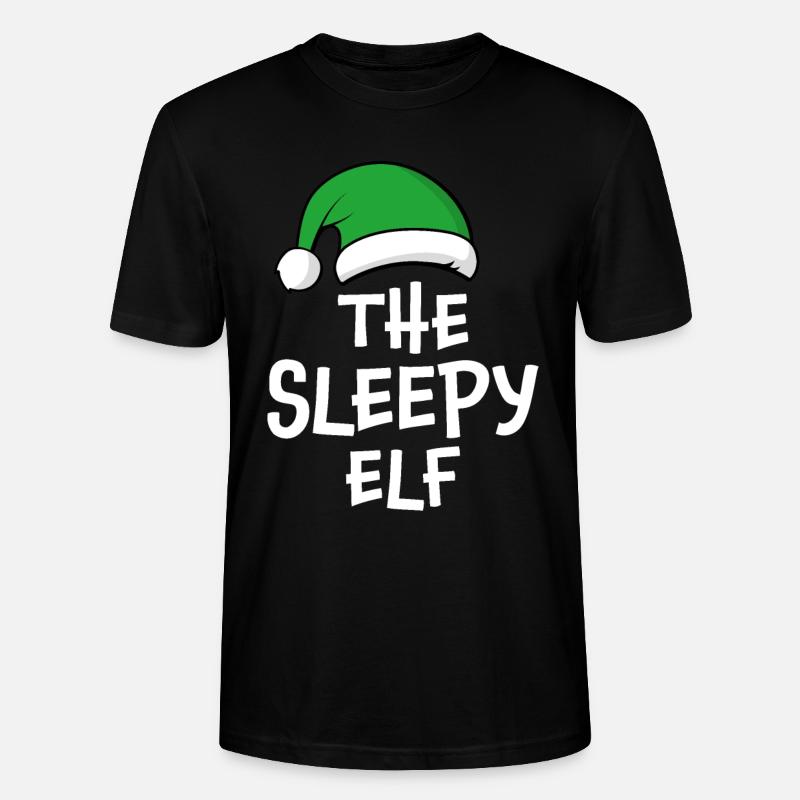 Der schläfrige Elf - Stanley/Stella Unisex Bio-T-Shirt CRAFTER - Schwarz