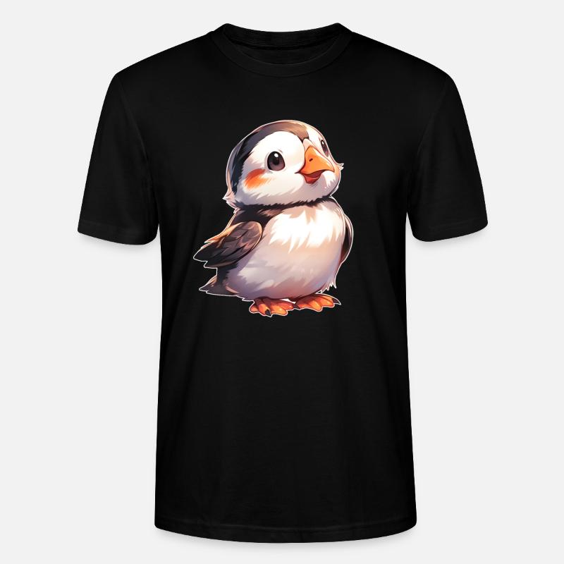 Papageitaucher - Stanley/Stella Unisex Bio-T-Shirt CRAFTER - Schwarz