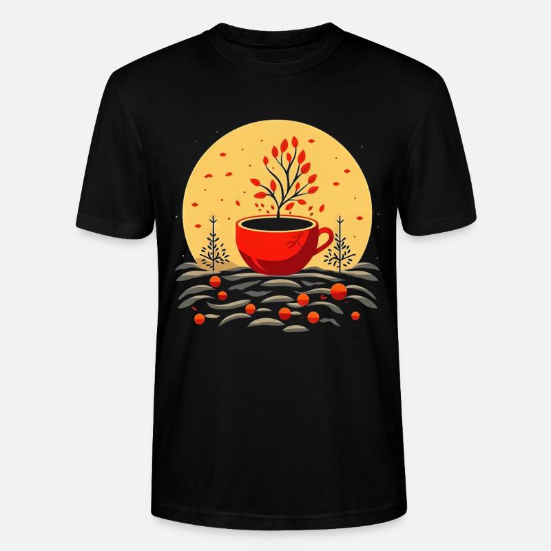 Tasse à café - T-shirt bio CRAFTER Stanley Stella Unisexe - noir