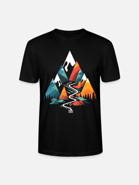 Tursti i fjellet - Stanley/Stella CRAFTER unisex økologisk T-skjorte - svart