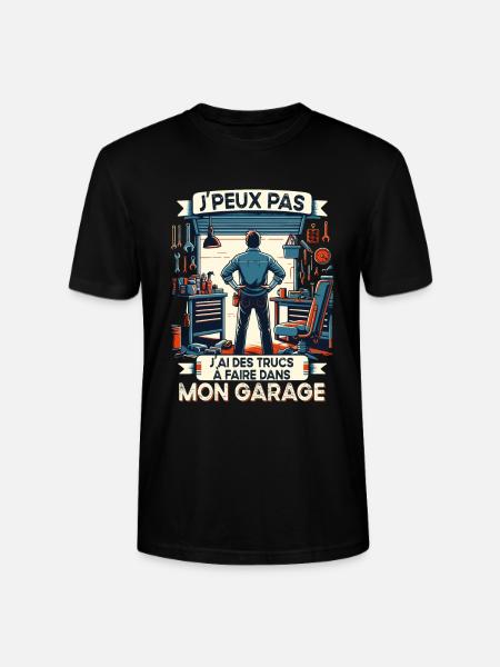 Papa Bricoleur Humour J'peux Pas Cadeau Garage - T-shirt bio CRAFTER Stanley Stella Unisexe - noir