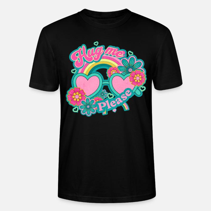 Umarme mich bitte, - Stanley/Stella Unisex Bio-T-Shirt CRAFTER - Schwarz