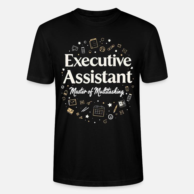Assistent der Geschäftsführung Multitasking Expert - Stanley/Stella Unisex Bio-T-Shirt CRAFTER - Schwarz