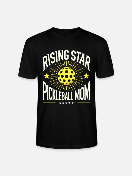 Rising Star Pickleball Mom - Stanley/Stella CRAFTER Unisex Organic T-Shirt - black