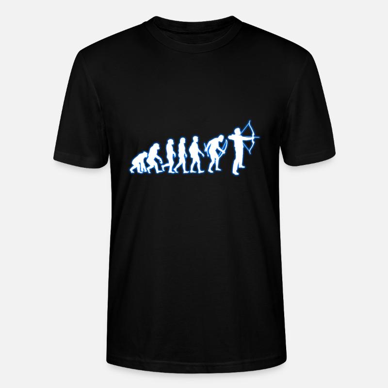 Evolution Bogenschießen - Stanley/Stella Unisex Bio-T-Shirt CRAFTER - Schwarz