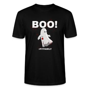 buh - Stanley/Stella Unisex Bio-T-Shirt CRAFTER - Schwarz - Vorne - Alina (178cm) & Michal (187cm)