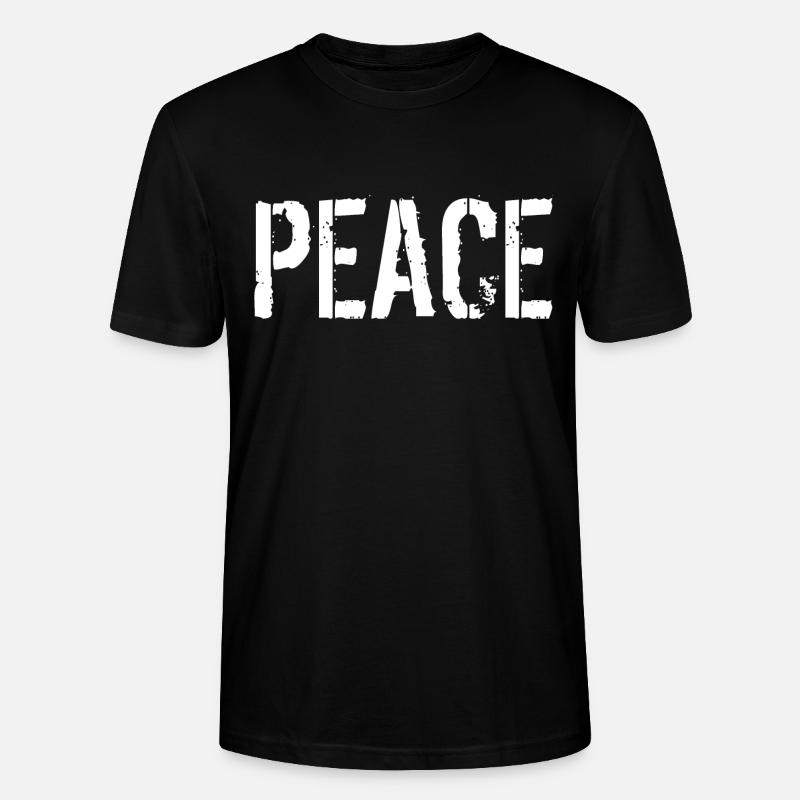 Peace - Stanley/Stella Unisex Bio-T-Shirt CRAFTER - Schwarz