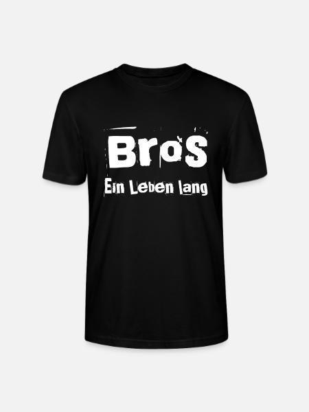 Bros ein Leben lang - Stanley/Stella Unisex Bio-T-Shirt CRAFTER - Schwarz