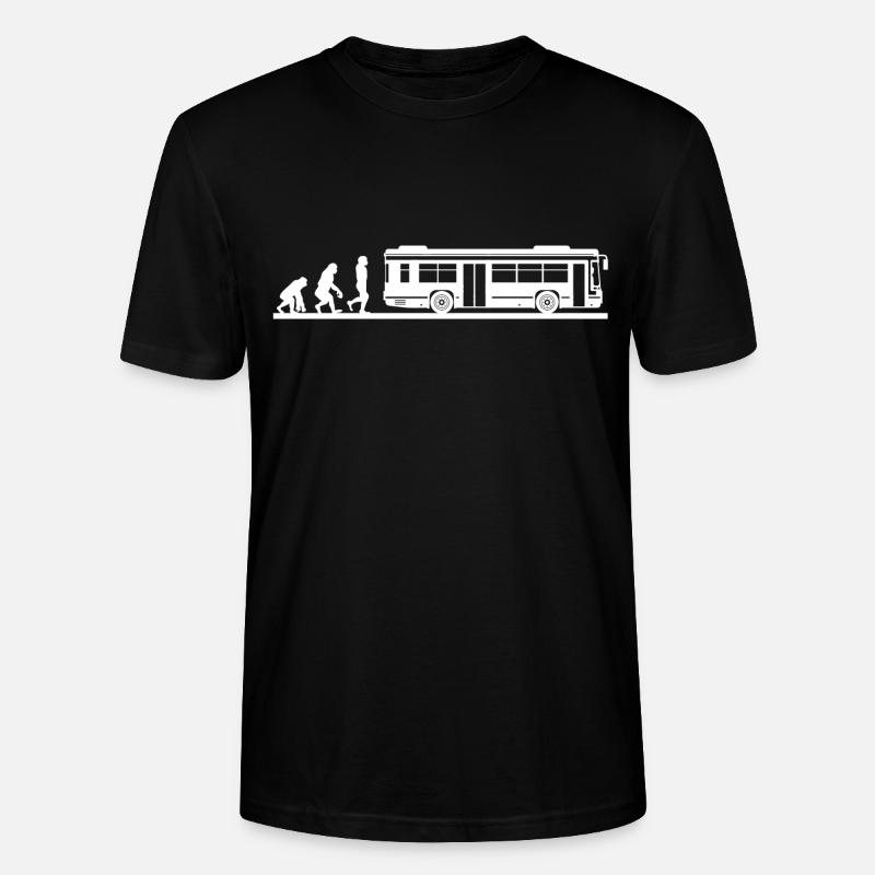 Evolution Busfahrer Bus - Stanley/Stella Unisex Bio-T-Shirt CRAFTER - Schwarz