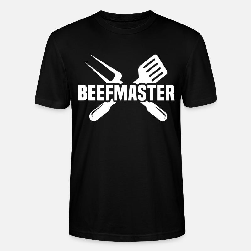 Beefmaster BBQ Steak Grillen Fleisch Rinder Rind - Stanley/Stella Unisex Bio-T-Shirt CRAFTER - Schwarz