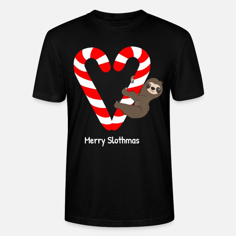 Sloth Faulenzer Süßes Faultier Geschenk - Stanley/Stella Unisex Bio-T-Shirt CRAFTER - Schwarz