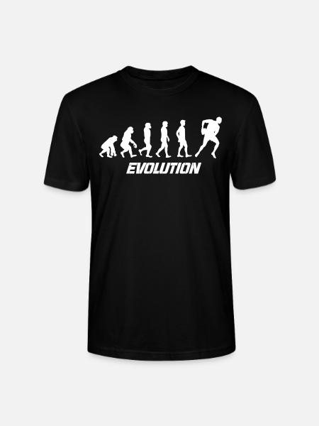 Tee shirt évolution rugby - T-shirt bio CRAFTER Stanley Stella Unisexe - noir