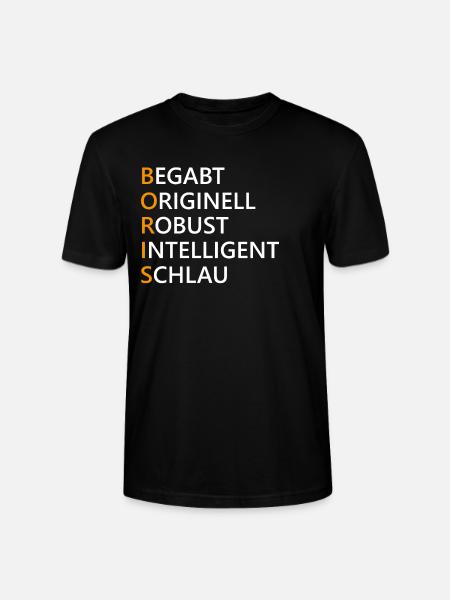 Boris Name Geschenk - Stanley/Stella Unisex Bio-T-Shirt CRAFTER - Schwarz