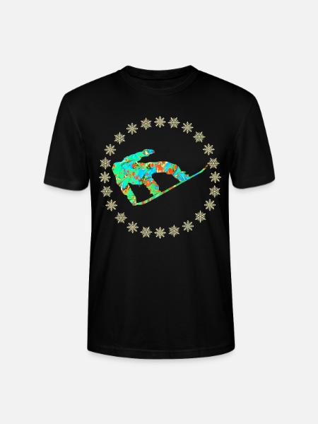 Snowboarder E 4 - Stanley/Stella CRAFTER Unisex Organic T-Shirt - black