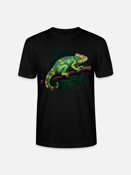 Chameleon Branch Reptiles - Stanley/Stella CRAFTER Unisex Organic T-Shirt - black
