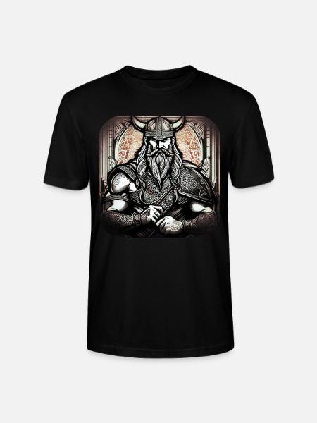 Stolzer Wikinger Krieger Germane - Stanley/Stella Unisex Bio-T-Shirt CRAFTER - Schwarz