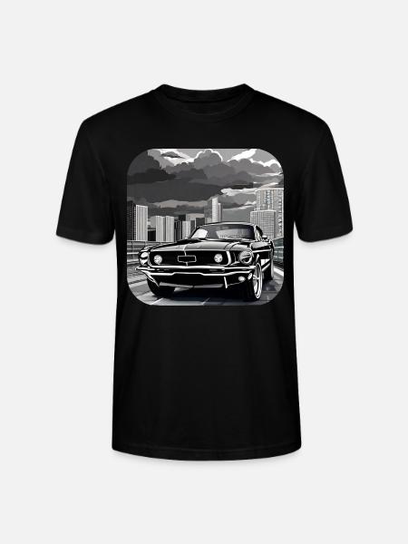 Oldtimer Drift Auto Turbo Rallye - Stanley/Stella Unisex Bio-T-Shirt CRAFTER - Schwarz