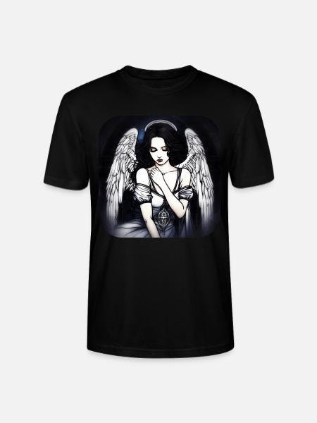 Cool Gothic Angel - Stanley/Stella CRAFTER Unisex Organic T-Shirt - black