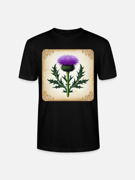 Chardon comme armoiries II - T-shirt bio CRAFTER Stanley Stella Unisexe - noir