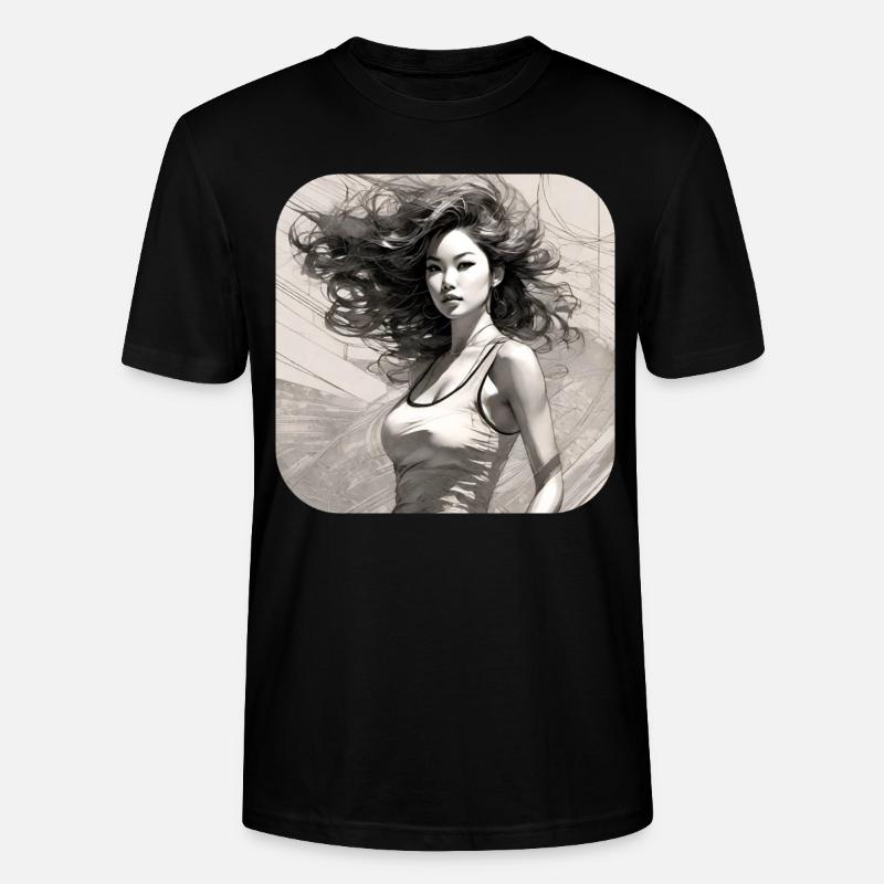 Fille cool - T-shirt bio CRAFTER Stanley Stella Unisexe - noir