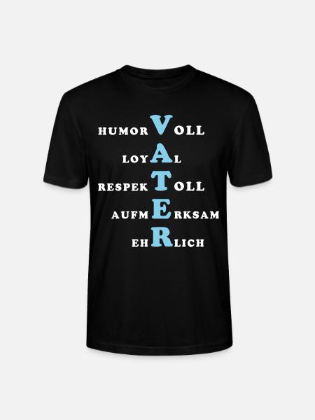 Vater Eigenschaften - Stanley/Stella Unisex Bio-T-Shirt CRAFTER - Schwarz
