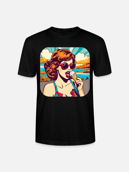 Fille rétro cool - T-shirt bio CRAFTER Stanley Stella Unisexe - noir