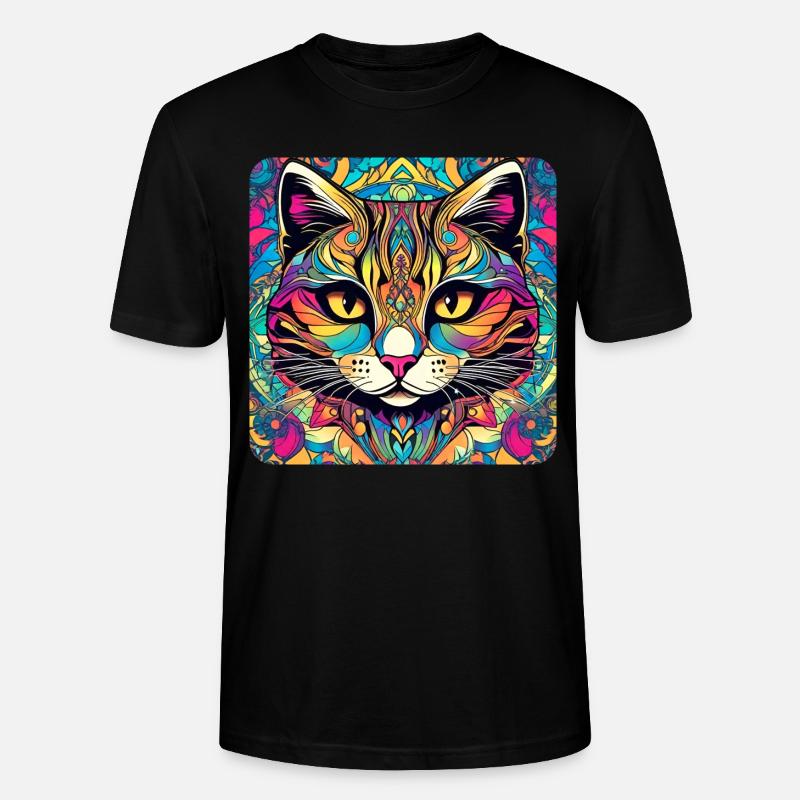 Chat Graffiti Cool - T-shirt bio CRAFTER Stanley Stella Unisexe - noir