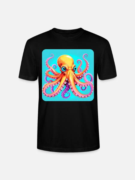 Pieuvre fraîche I - T-shirt bio CRAFTER Stanley Stella Unisexe - noir