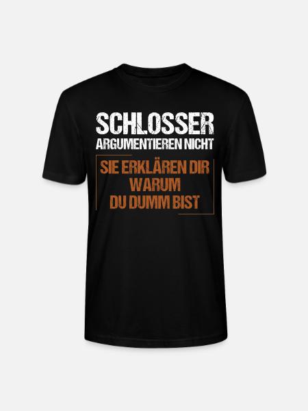Locksmiths don't argue - Stanley/Stella CRAFTER Unisex Organic T-Shirt - black