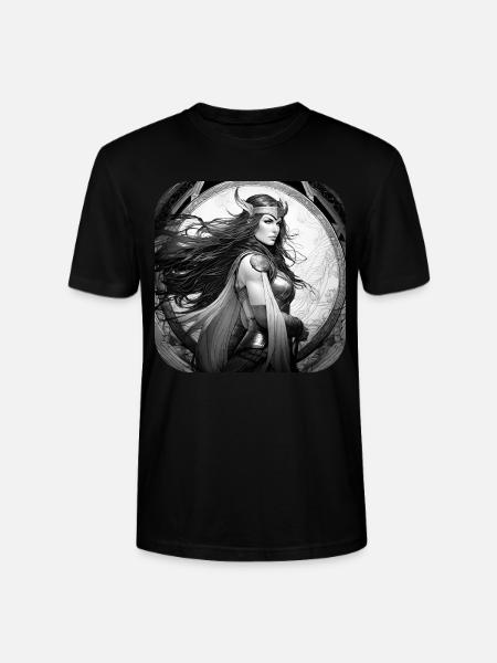 Fière Viking Germanin Shieldmaiden - T-shirt bio CRAFTER Stanley Stella Unisexe - noir