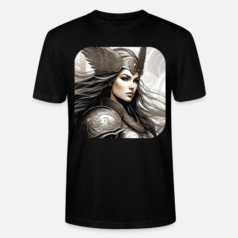 Fière Viking Germanin Shieldmaiden - T-shirt bio CRAFTER Stanley Stella Unisexe - noir