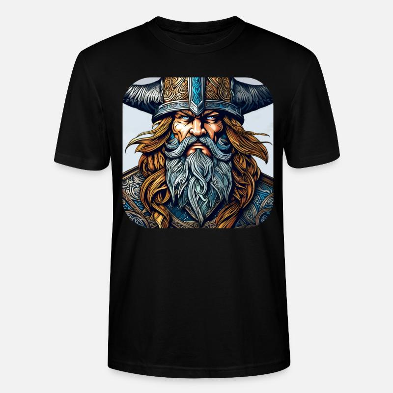 Stolzer Wikinger Krieger Germane - Stanley/Stella Unisex Bio-T-Shirt CRAFTER - Schwarz