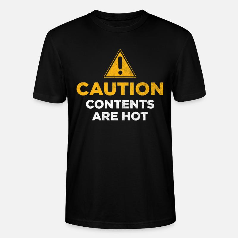 Le contenu est chaud - T-shirt bio CRAFTER Stanley Stella Unisexe - noir