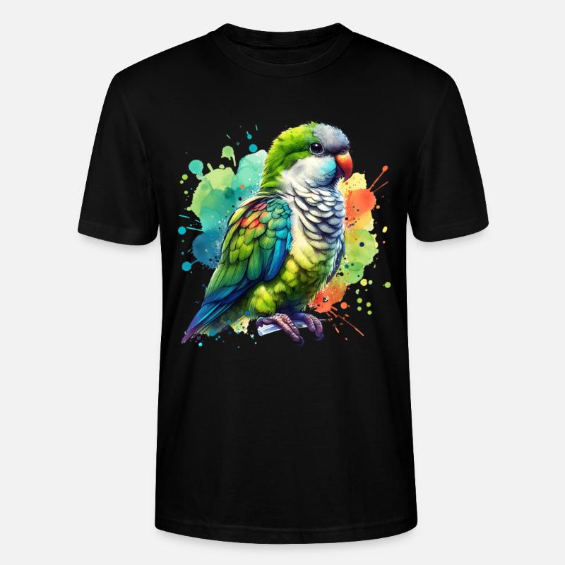 Mönchssittich Geschenk - Stanley/Stella Unisex Bio-T-Shirt CRAFTER - Schwarz