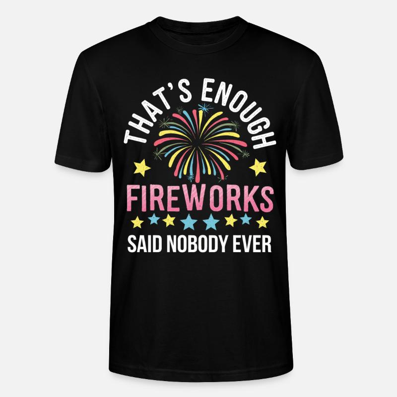Pyrotechnics Fireworks Pyrotechnics - Stanley/Stella CRAFTER Unisex Organic T-Shirt - black