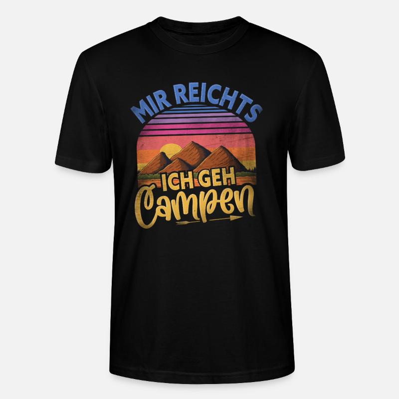 Camping - Stanley/Stella Unisex Bio-T-Shirt CRAFTER - Schwarz