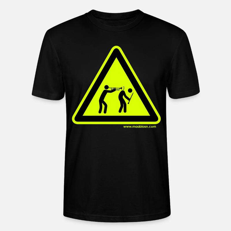 Gefahrenschild Trompete - Stanley/Stella Unisex Bio-T-Shirt CRAFTER - Schwarz