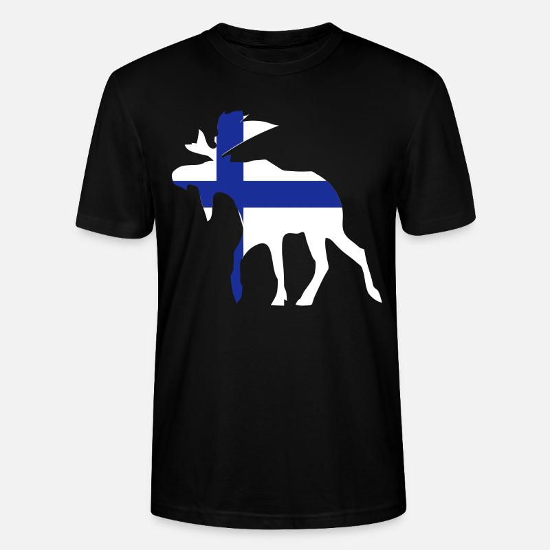 Finlande - T-shirt bio CRAFTER Stanley Stella Unisexe - noir