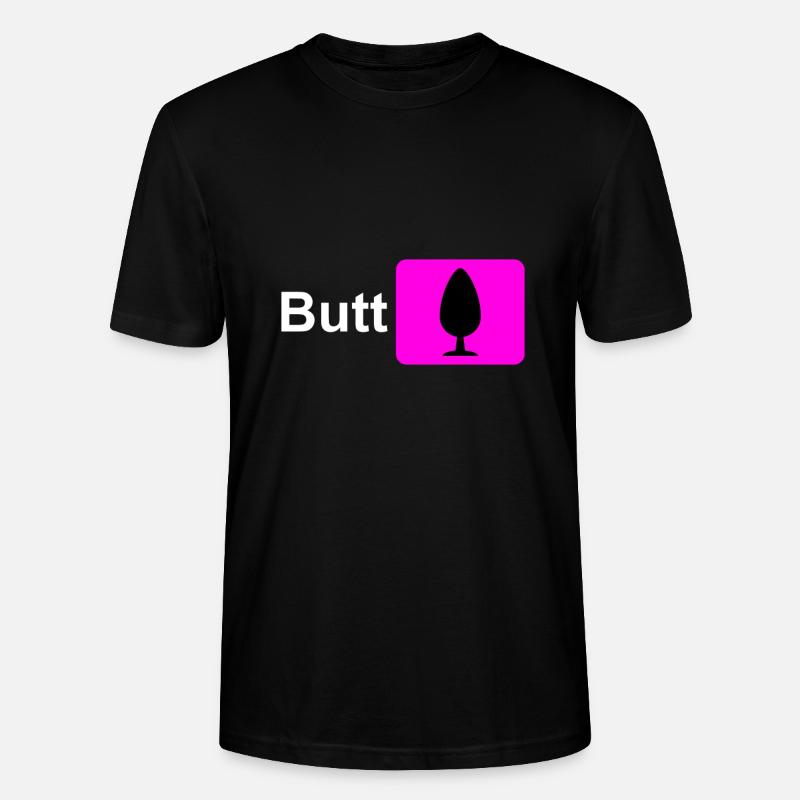 Butt Plug Icon Pink - Stanley/Stella CRAFTER Unisex Organic T-Shirt - black