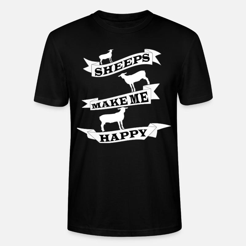 Schaf - Stanley/Stella Unisex Bio-T-Shirt CRAFTER - Schwarz