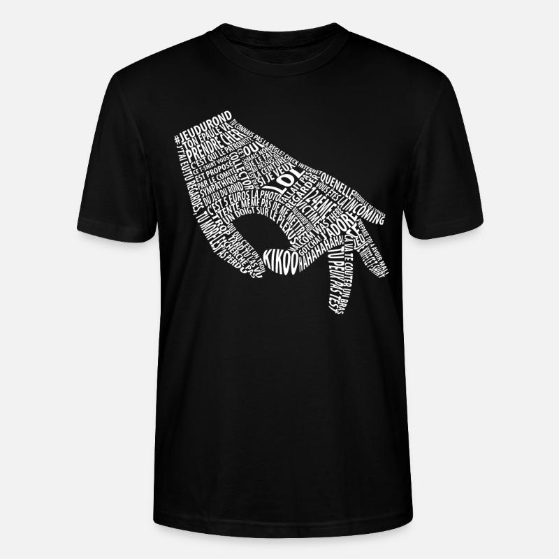 Jeu du rond blanc (mème) - T-shirt bio CRAFTER Stanley Stella Unisexe - noir