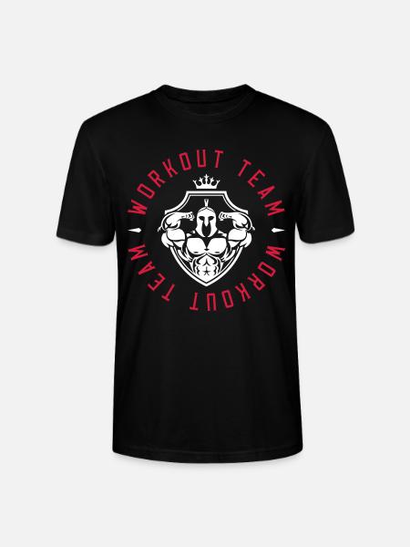 spartan emblem workout team - Stanley/Stella CRAFTER Unisex Organic T-Shirt - black