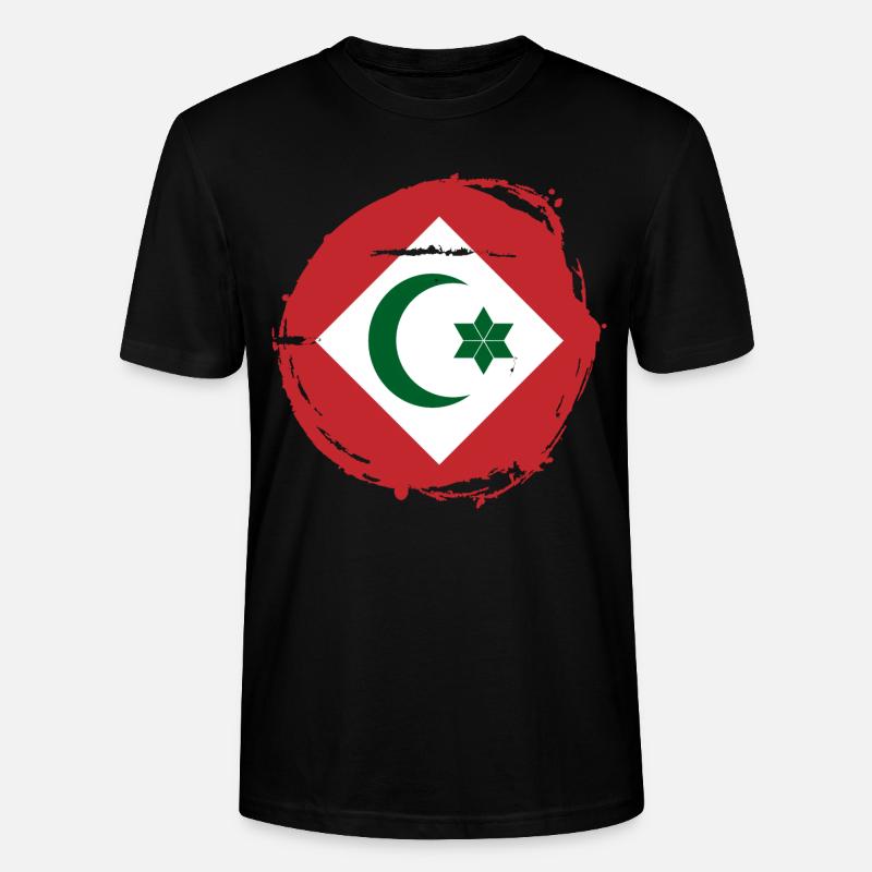 Drapeau République du Rif - T-shirt bio CRAFTER Stanley Stella Unisexe - noir