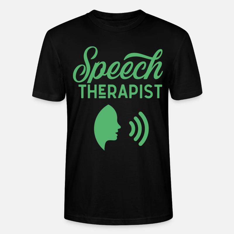 Logopäde Logopädin Logopädie Sprachtherapie - Stanley/Stella Unisex Bio-T-Shirt CRAFTER - Schwarz