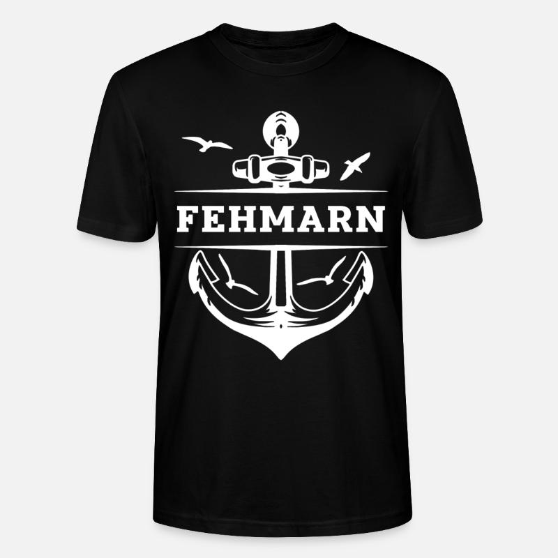 Fehmarn - Stanley/Stella Unisex Bio-T-Shirt CRAFTER - Schwarz