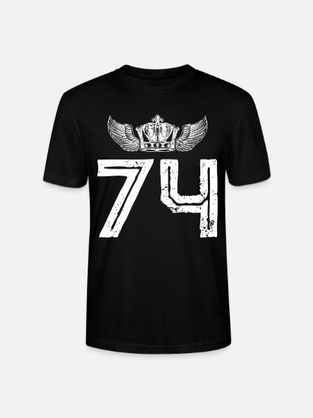 74 Couronne numérique - T-shirt bio CRAFTER Stanley Stella Unisexe - noir