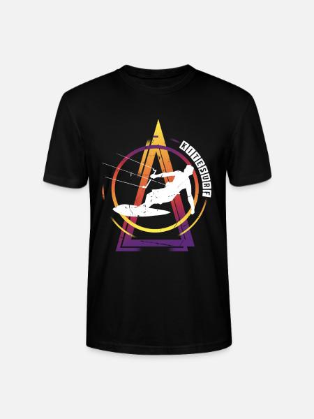 Kitesurfing Kitesurf Kitesurfer Kiting Kiteboarding - Stanley/Stella CRAFTER Unisex Organic T-Shirt - black