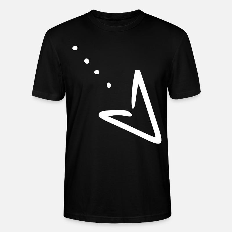 Flèche dessin esquisse blanc - T-shirt bio CRAFTER Stanley Stella Unisexe - noir
