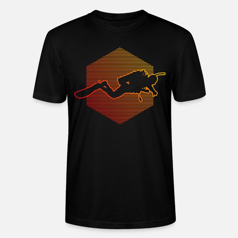 Femmes Plongeuses Plongeuses Plongeuses - T-shirt bio CRAFTER Stanley Stella Unisexe - noir